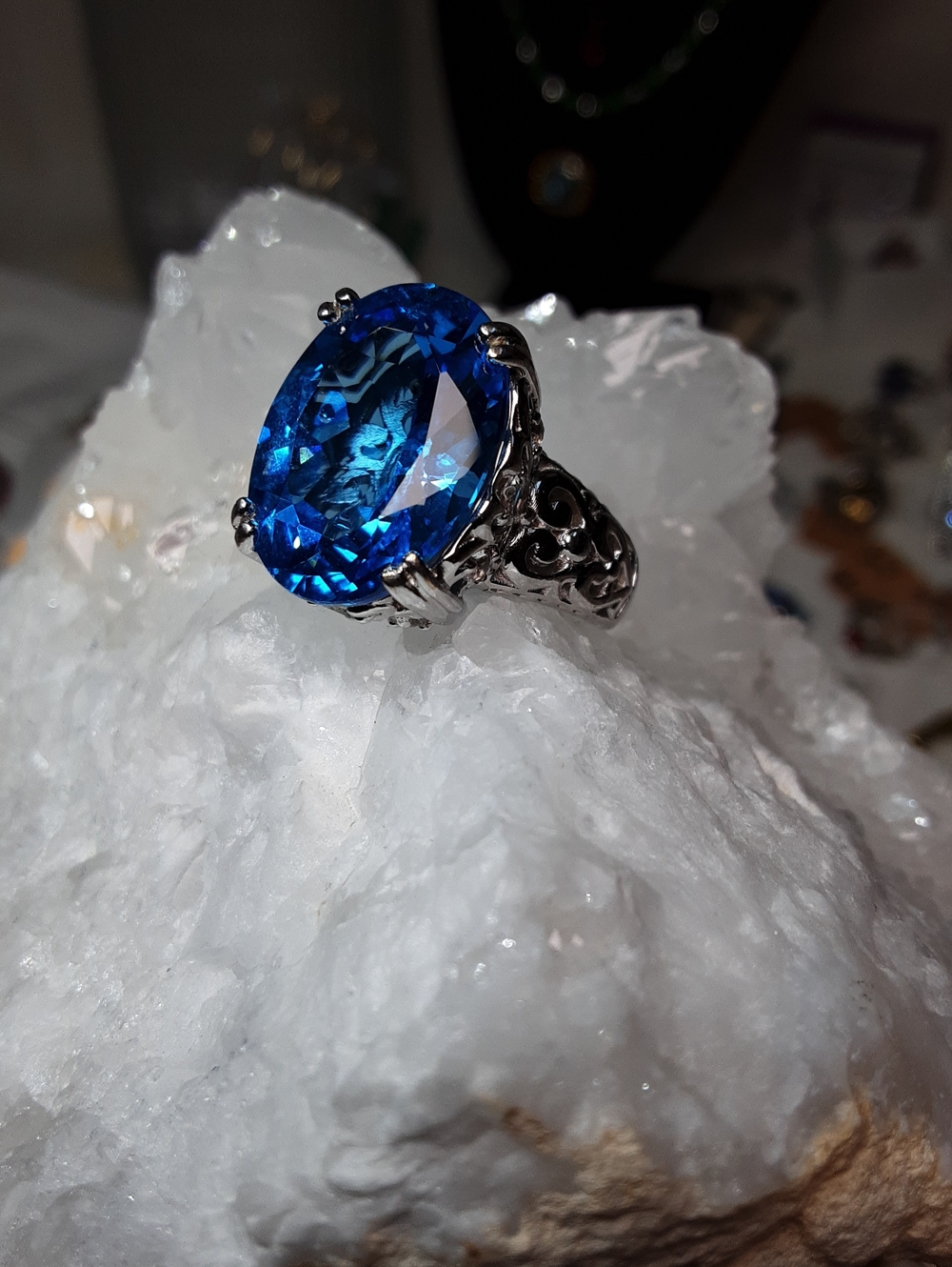 Rare, 925 Ostro Blue Topaz, Price Is Firm